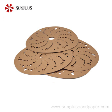 Sandpaper Multi-Holes Gold Sanding Paper Automotive